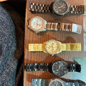 Fossil Women's Watches - (2) Black, Silver,light tortoise, gray